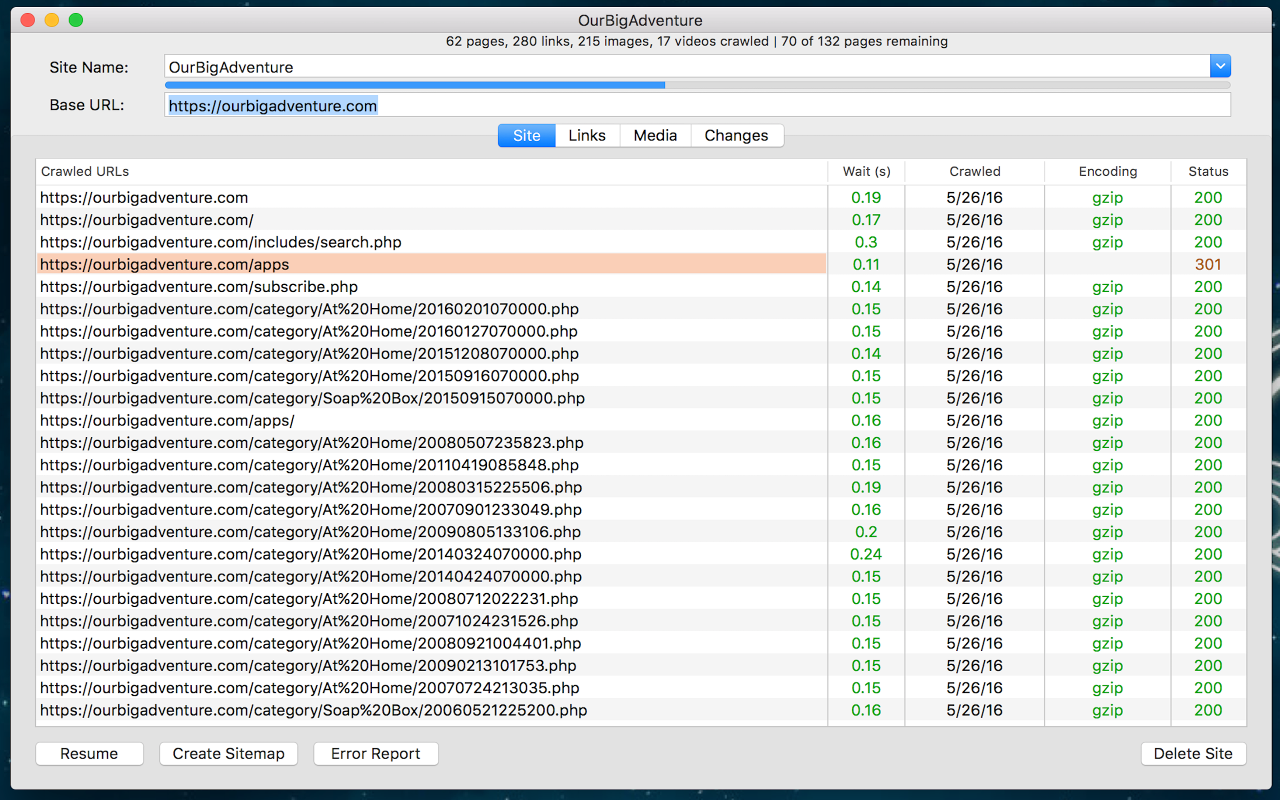 Sitemap Plus screenshot